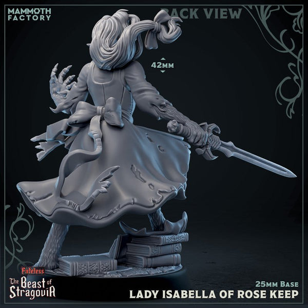 Lady Isabella of Rose Keep 3D-printed model