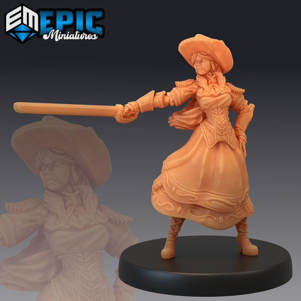 Lady Roseheart 3D-printed model