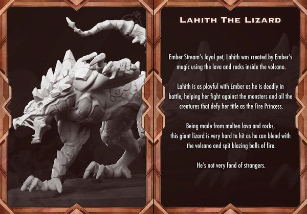 Lahith The Lizard 3D-printed model