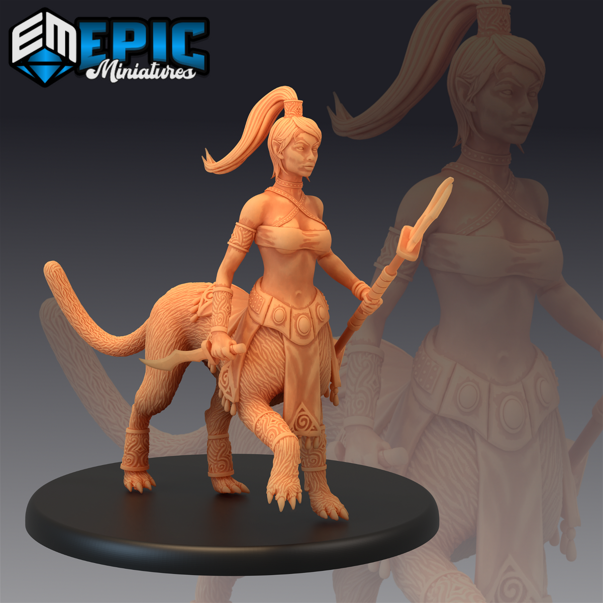 Lamia Quadruped - The Printable Dragon