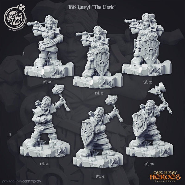 Lasryl The Cleric 3D-printed model