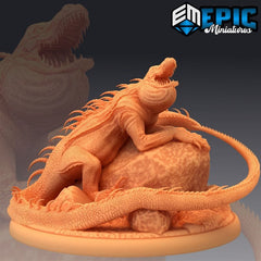 Lava Crocodile 3D-printed model