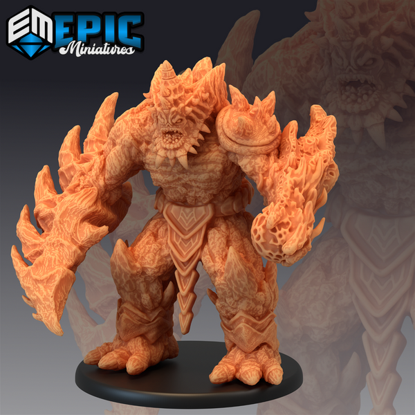 Lava Golem 3D-printed model