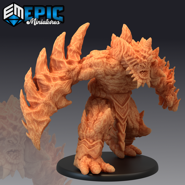 Lava Golem 3D-printed model
