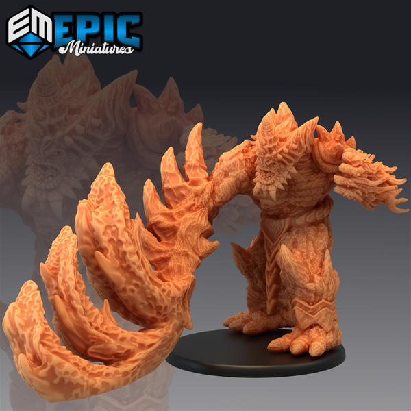 Lava Golem 3D-printed model