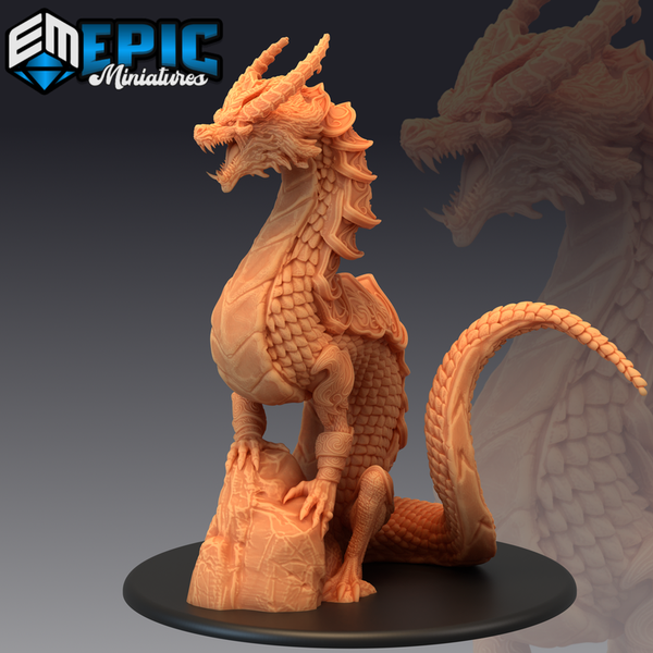 Legendary Lung Dragon 3D-printed model