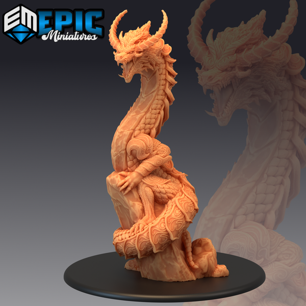 Legendary Lung Dragon 3D-printed model