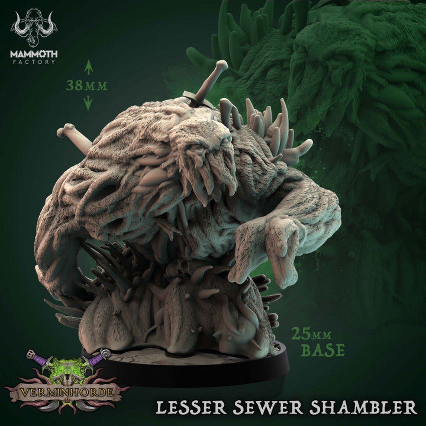 Lesser Sewer Shambler - The Printable Dragon