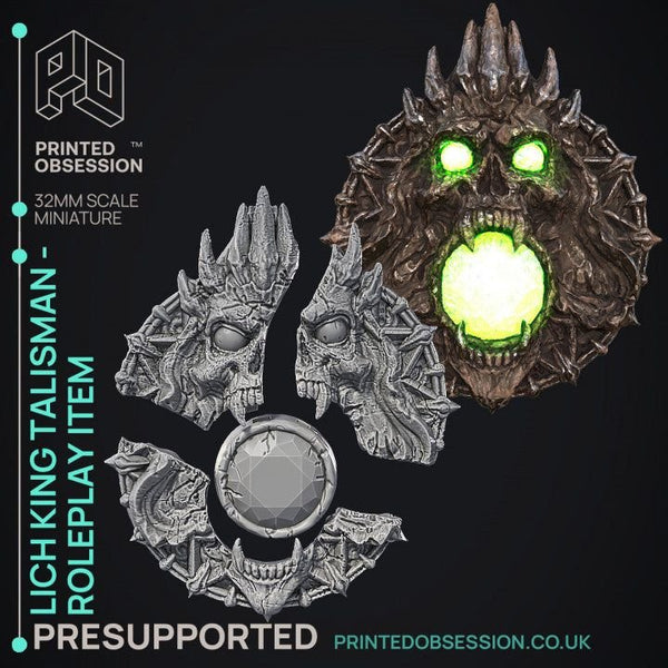 Lich King Talisman 3D-printed model