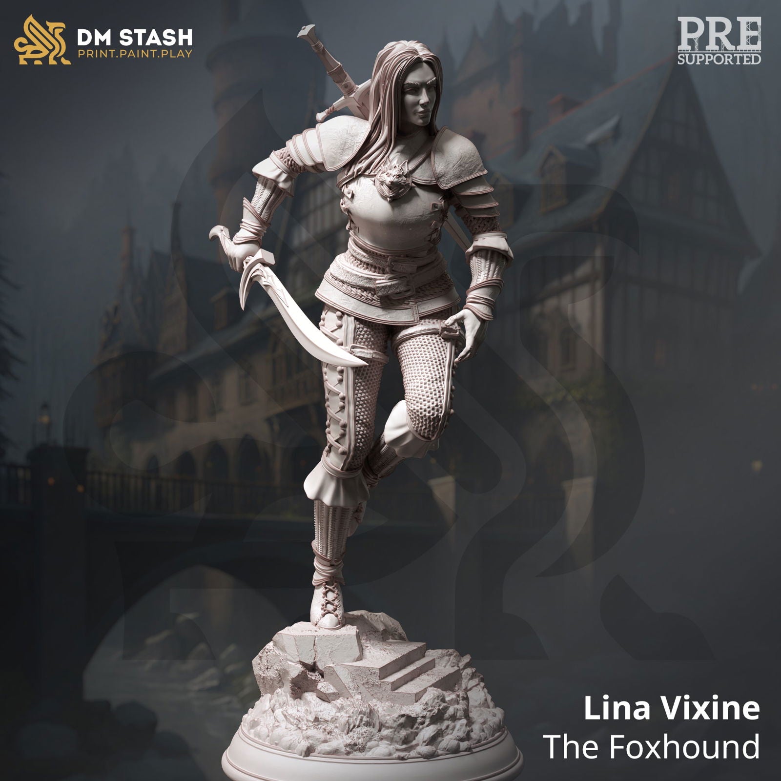 Lina Vixine The Foxhound - The Printable Dragon