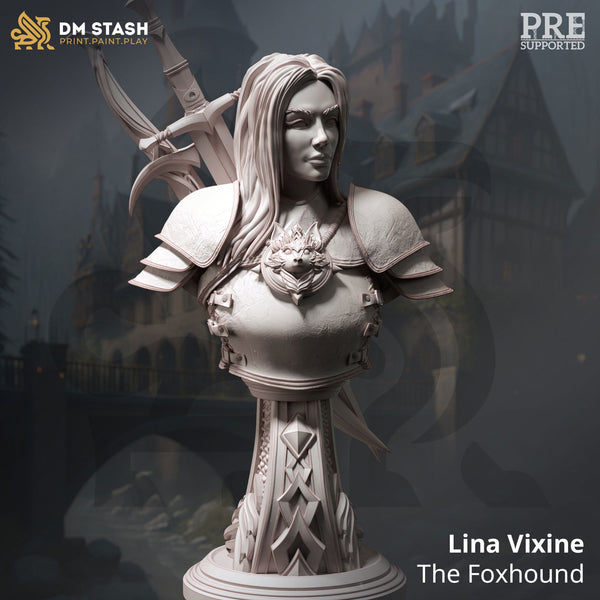 Lina Vixine The Foxhound Bust - The Printable Dragon