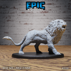 Lion 3D-printed model