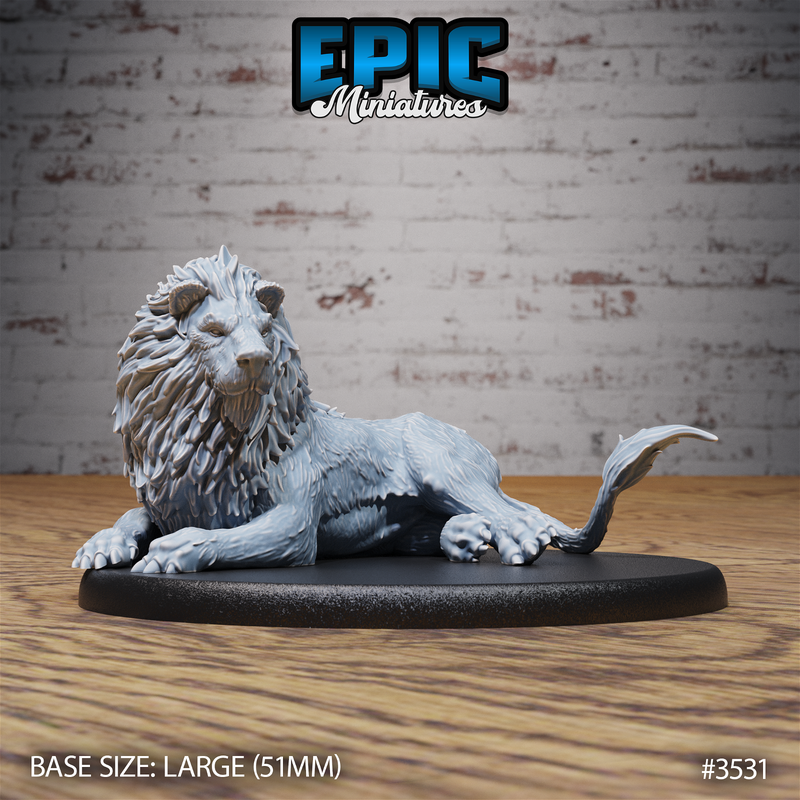 Lion 3D-printed model