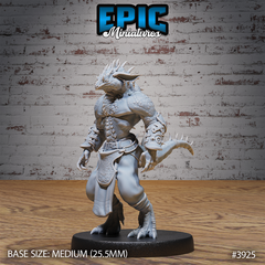 Lizard Folk Thug 3D-printed model
