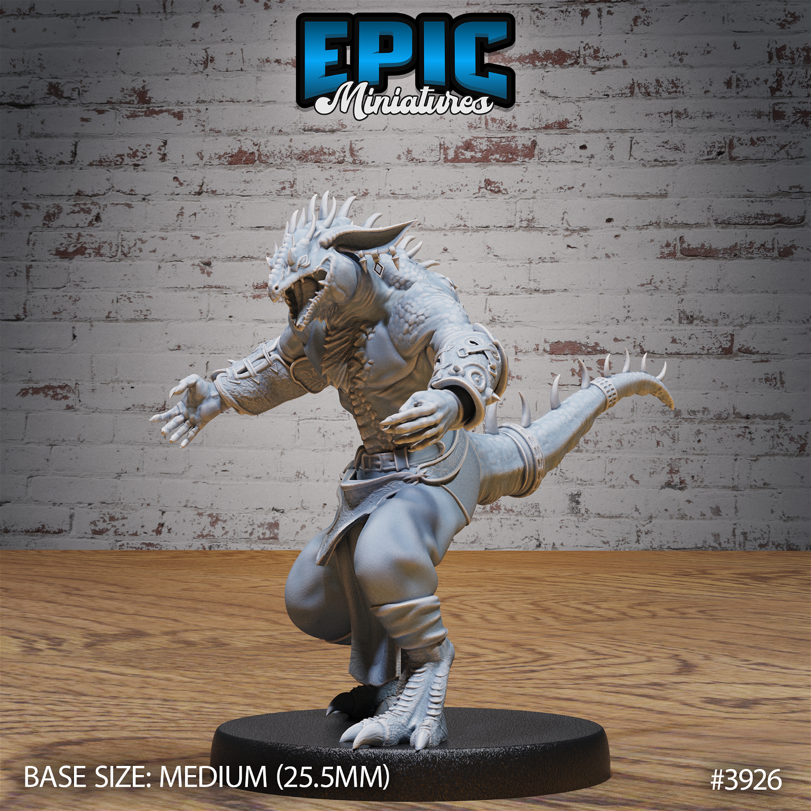 Lizard Folk Thug - The Printable Dragon