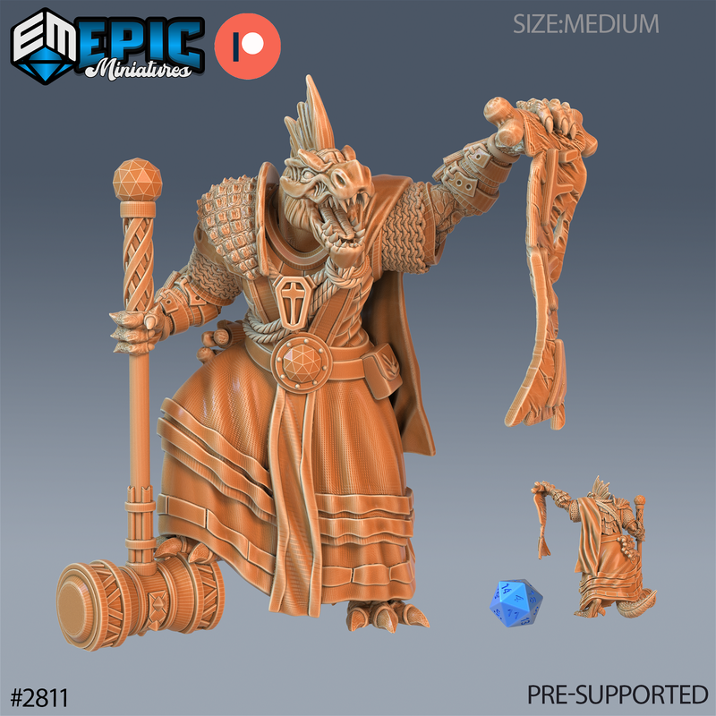 Lizard Folk Tribe 3D-printed model