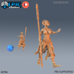Lizard folk Brood guard 3D-printed model