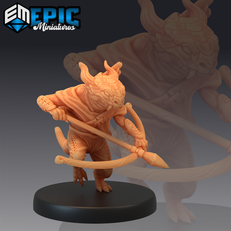 Lizardfolk 3D-printed model