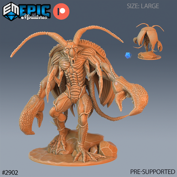 Lobster Cockroach 3D-printed model