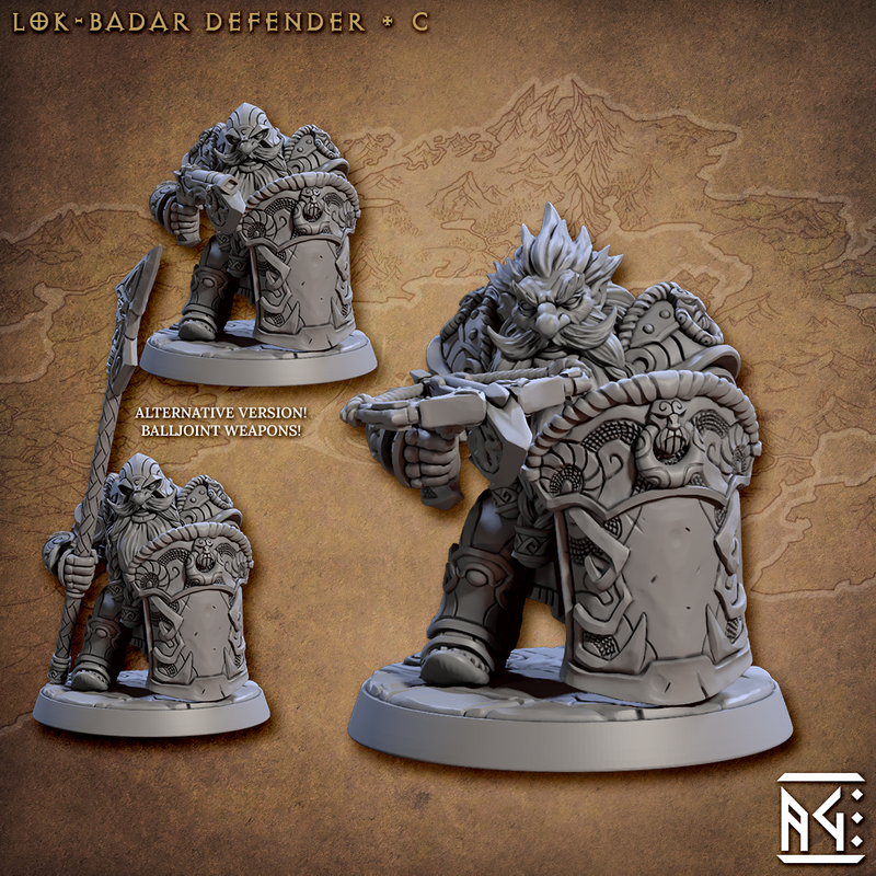 Lok-Badar Defenders 3D-printed model