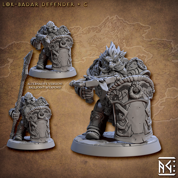 Lok-Badar Defenders 3D-printed model