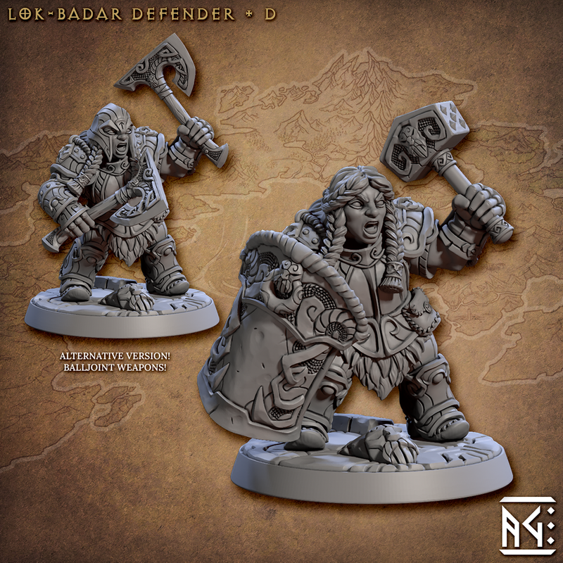 Lok-Badar Defenders 3D-printed model