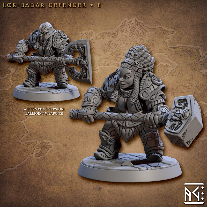 Lok-Badar Defenders 3D-printed model