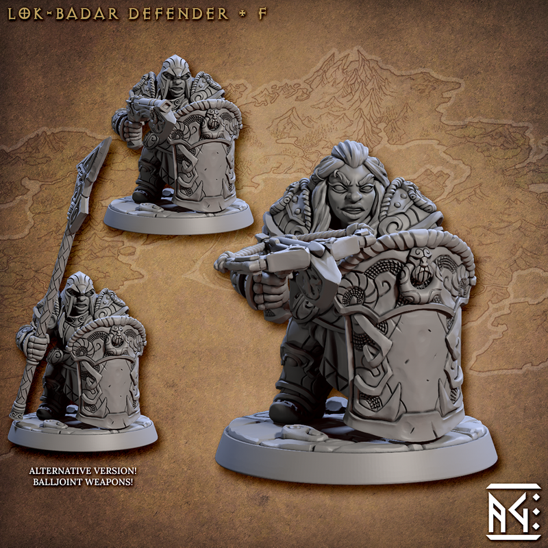 Lok-Badar Defenders 3D-printed model