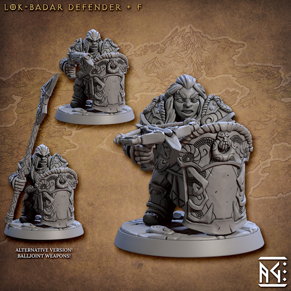 Lok-Badar Defenders 3D-printed model