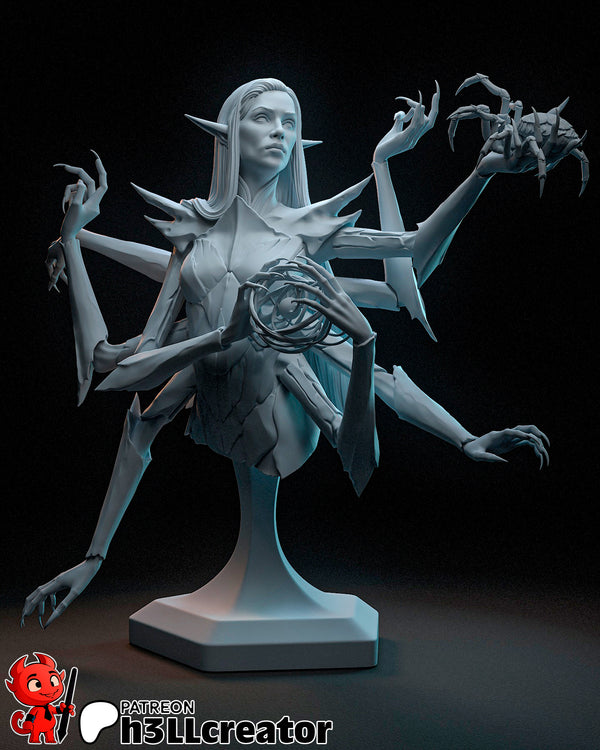 Lolth Bust 3D-printed model