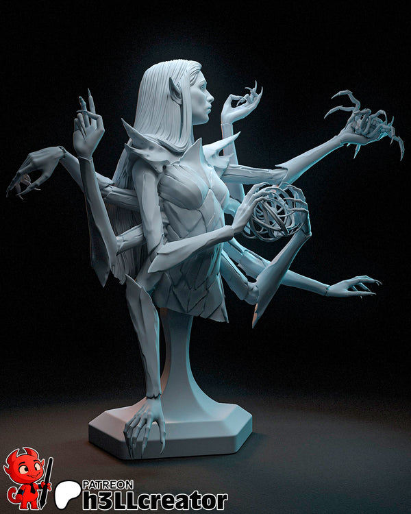 Lolth Bust 3D-printed model