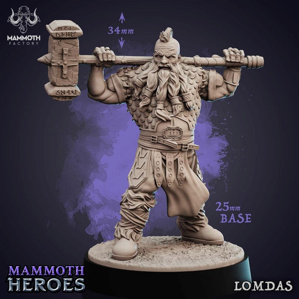 Lomdas 3D-printed model