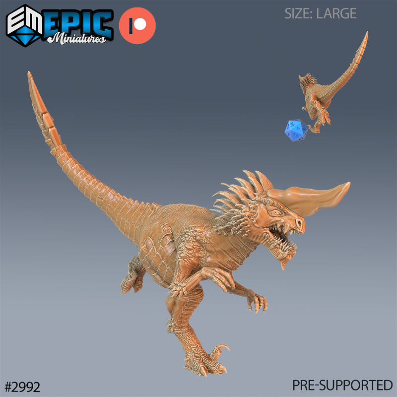 Long Hour Raptor 3D-printed model