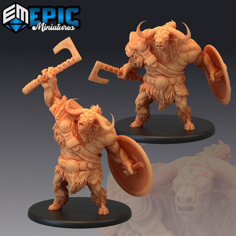 Longhorn Minotaur 3D-printed model