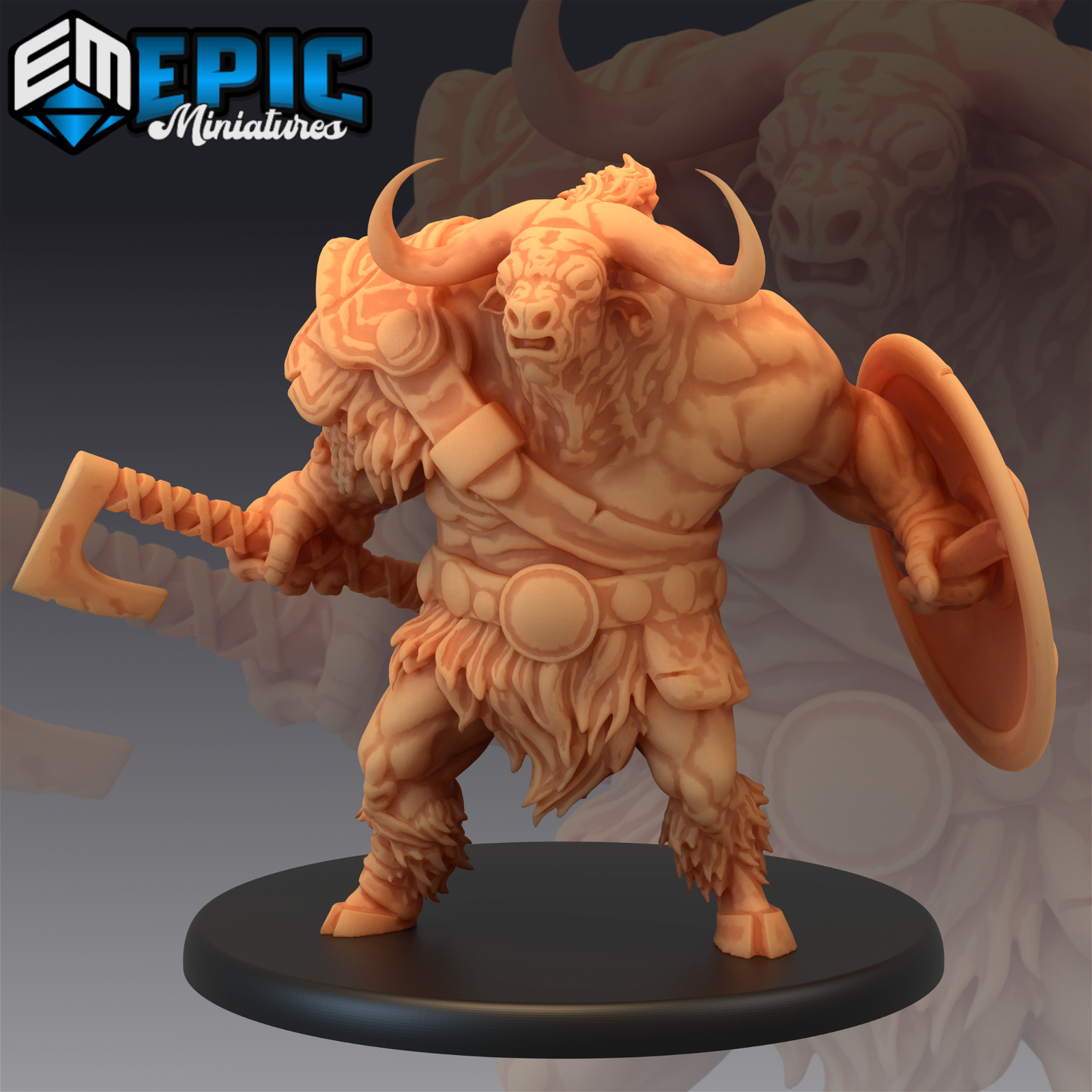 Longhorn Minotaur - The Printable Dragon