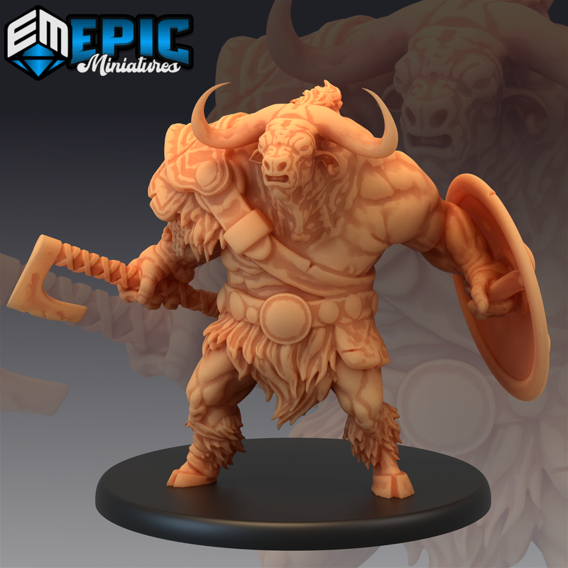 Longhorn Minotaur 3D-printed model