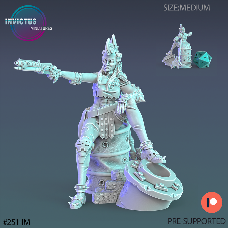 Mad Punk Girl 3D-printed model