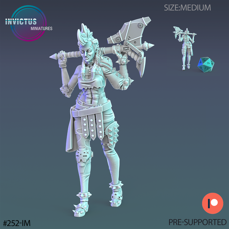Mad Punk Girl 3D-printed model