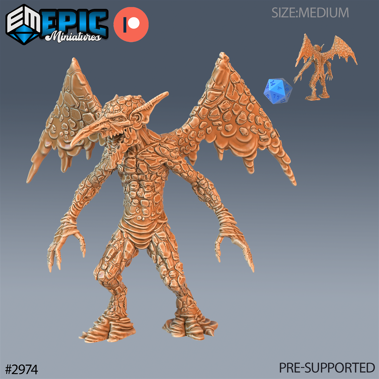 Magma Mephit - The Printable Dragon