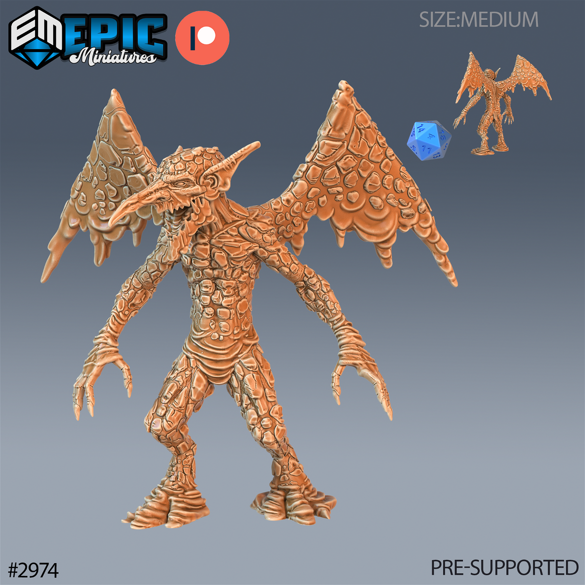 Magma Mephit - The Printable Dragon