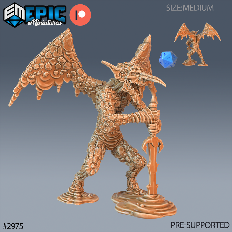 Magma Mephit 3D-printed model
