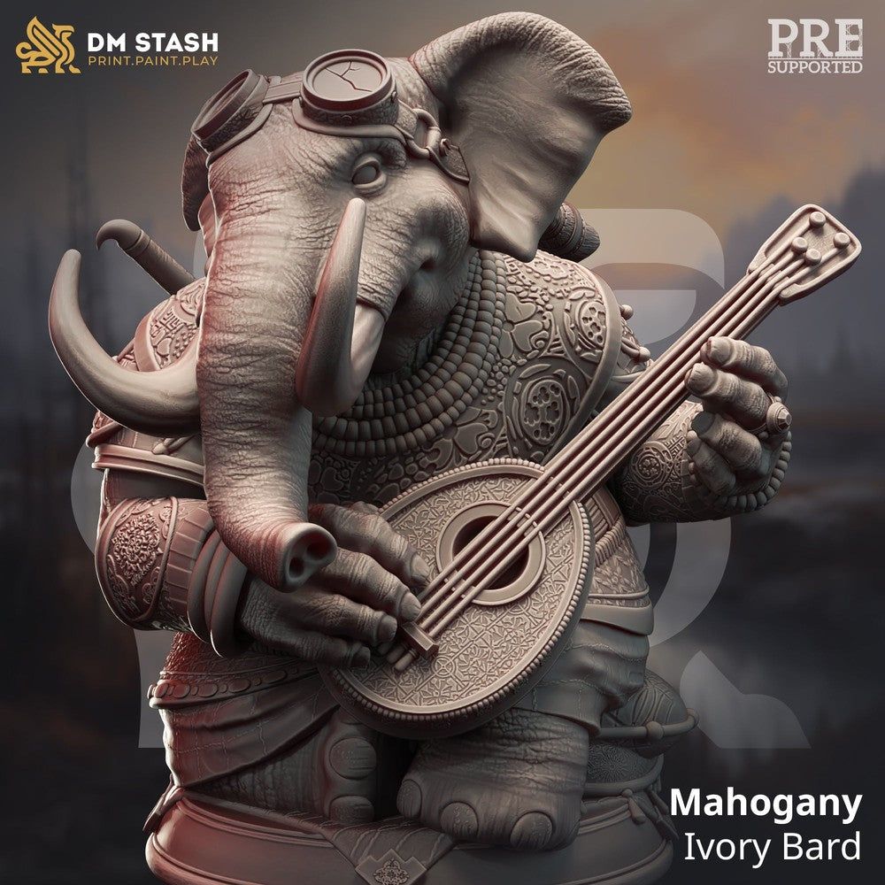 Mahogany - Ivory Bard - The Printable Dragon