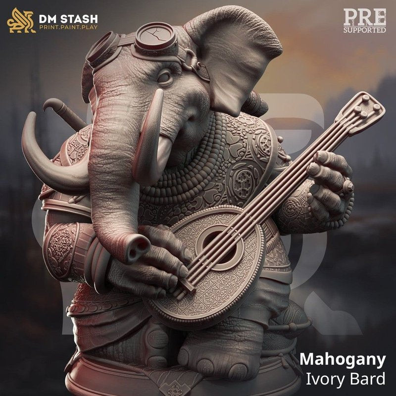 Mahogany - Ivory Bard 3D-printed model