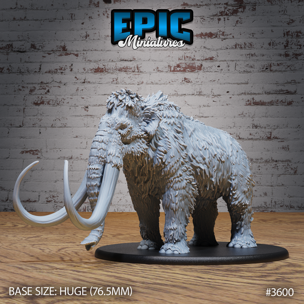 Mammoth 3D-printed model