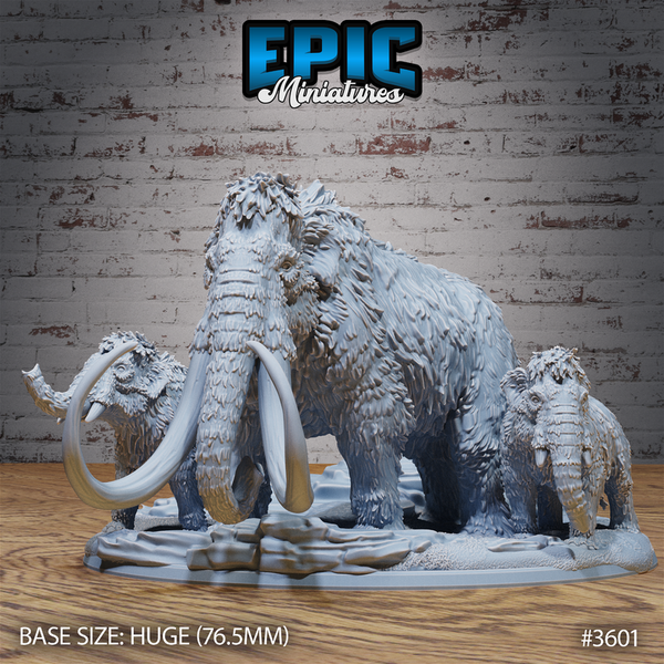 Mammoth 3D-printed model