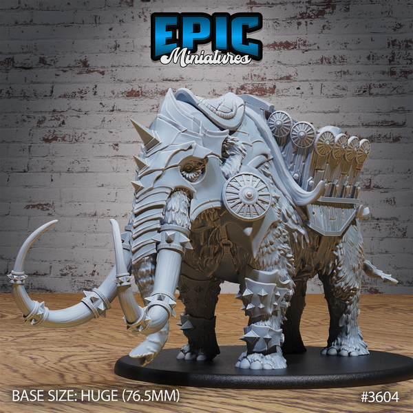Mammoth 3D-printed model
