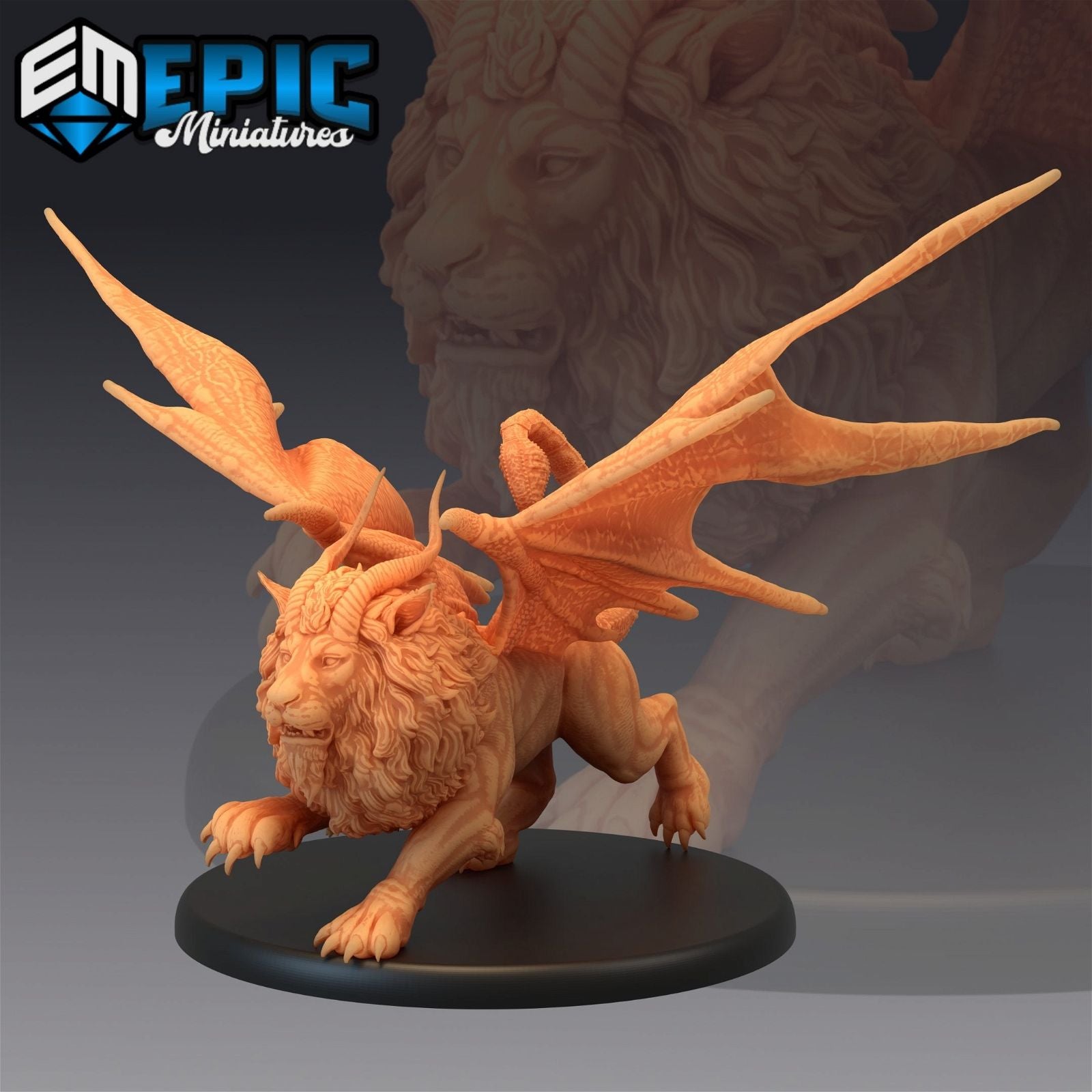 Manticore Running - The Printable Dragon