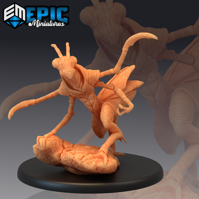 Mantis Folk 3D-printed model