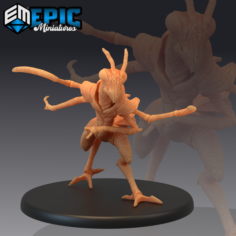 Mantis Folk 3D-printed model
