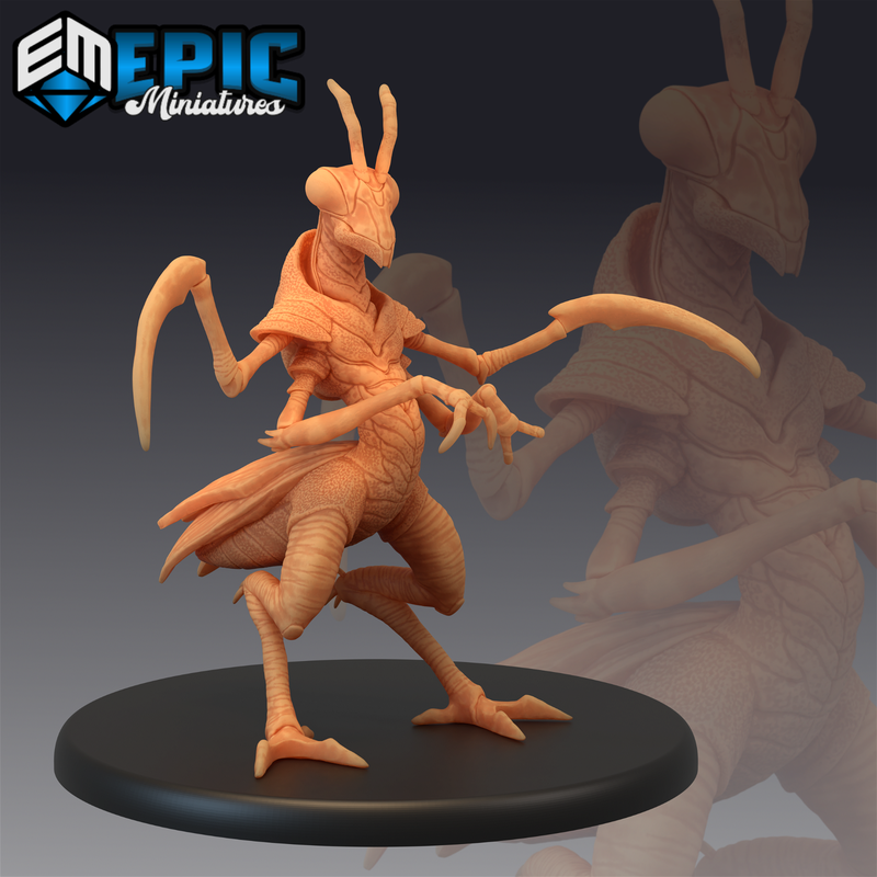 Mantis Folk 3D-printed model
